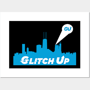 Chicago Skyline - Glitchup Signal Posters and Art